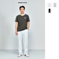 [New8] Men's Relaxed Pique Checkered Zipper Trousers, Comfortable Pique CVC Fabric, QD0024, SOMEHOW