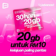 Yes 5G advanced Starter Pack 20GB