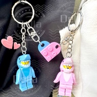 GANTUNGAN Della lego Keychain(Couple Series)/lego Minifigure Couple Keychain/ Marvel Key Chain/Schoo