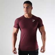 ✆❉✣ GYMSHARK Men Fitness Gym Workout T-shirt Breathable Tight Tshirt