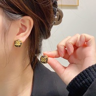 Red Simple Double Stud Earrings Design 0E4Z