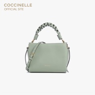 COCCINELLE กระเป๋าถือมินิผู้หญิง รุ่น BOHEME MINI HANDBAG 580101 สี GREENERY/ROSETTE