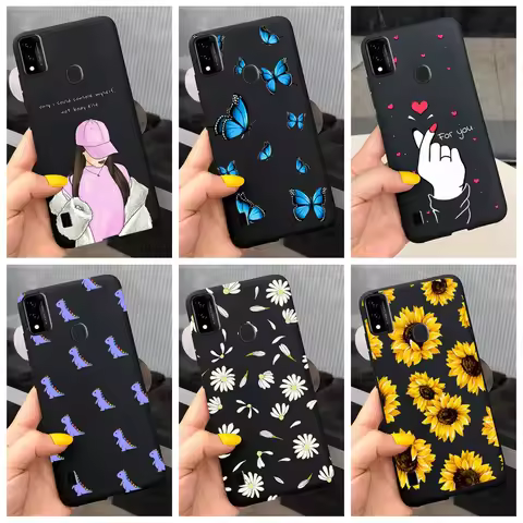 Shockproof Case For ZTE Blade A71 A7030 Cover Fashion Daisy Sunflower Silicone Soft Phone Case For Z