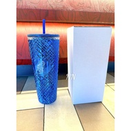 Hkm 710ml diamond cup Cup with straw & storage box.