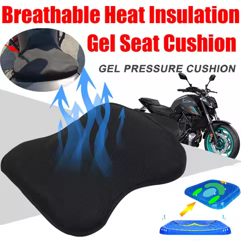 Motorcycle Gel Pad Seat Cushion Pad For BMW F650GS F700GS F800GS ADV F800R For MT07 MT-07 MT-09 For 