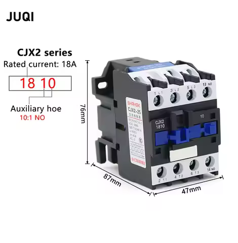 Contactor CJX2-1810 18A switches LC1 AC contactor voltage 220V CJX2-1810