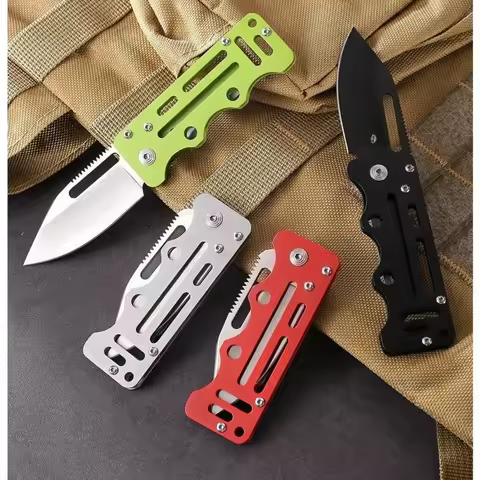 Mini 8Cr13Mov Steel EDC Camping Jackknife Utility Tools Tactical Outdoor Pocket Knife Wilderness Sur
