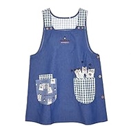 Kusuguru Japan 247001 Apron, Round Cat Apron, Blue, M-L