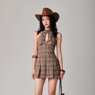Spicy Candy plaid DRESS FUDGE DRESS pleated skirt