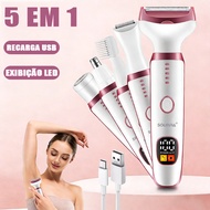 Rechargeable Hair Trimmer M7, 5-In-1 Shaver for Woman Intimate Body Grooming