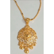 Gold plated mahalakshmi pendent chain 24inch( not916)