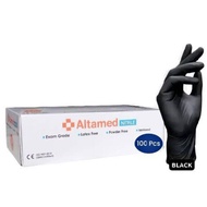 Black Gloves Altamed Black Nitrile Gloves, 100pcs