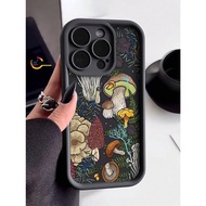 HC11638 ROSE CUSTOM AESTHETIC MUSHROOMS SILICONE SOFTCASE FOR IPHONE 7 7+ 8 8+ X XS XR 11 12 13 14 1