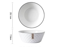 Diamond Design Luxury Set Ceramic Tableware/ Dinnerware Set Dinner Plate / Bowl /Pinggan Mangkuk Ser