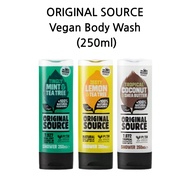 ORIGINAL SOURCE Vegan Body Wash – Mint & Tea Tree / Coconut & Shea Butter / Lemon & Tea Tree (250ml)