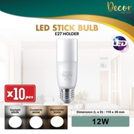 [SET 10pcs] LED Bulb E27 PLC G24 8W 12W 13W 18W NonSirim LED Stick Bulb Mentol Lampu
