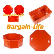 PVC orange Junction box, Utility box, Junction box cover