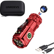 XC01 2550 lumens Mini Flashlight Rechargeable, Super Bright Magnetic Flashlight 5 Modes, Compact Sma