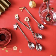 HAPPY Spoon And Teaspoon Set 1 Set/6 Pieces