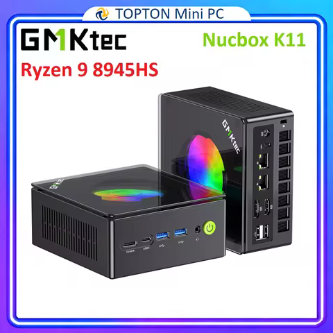 GMKtec Gaming Mini PC K11 K8 Plus M7 AMD Ryzen 9 8945HS Ryzen 7 8845HS 6850H 2*USB4 2*2.5G LAN Oculi
