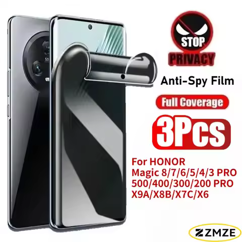 2Pcs Not-Glass Anti-Spy Screen Protector Hydrogel Film for Honor Magic 8 76 5 4 Pro8b X8a X9c X6b 50