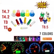 (1PC) T5 T4.7 T4.2 T3 SMD Wedge Instrument Dashboard Car Meter LED Light Bulb Universal Proton Perod