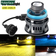 POKERFACE 1Pc 12V H7 H11 H8 H9 9006 HB4 Car Lens Headlight Led Fog Light Bulb LED Fog Lamp White Yel
