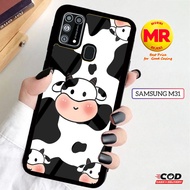 Latest Samsung M31 Casing Samsung M31 Case Cow Hardcase Softcase Glossy 2d