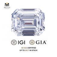 Messi Jewelry With IGI Certificate Emerald Shape Lab Grown Diamond 1ct 1.5ct 2ct 2.5ct 3ct CVD HPHT 
