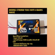 MODUL STROBO WAVE KACA MOBIL 4 BARIS ANIMASI RAINBOW