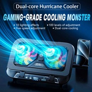 【1 Year Warranty】Laptop/Ipad Cooler Cooling Fan Foldable Quiet Gaming Laptop Stand Pad Accessories U