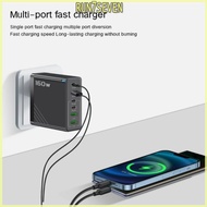 RUN Lightweight 160W Phone Charger Adapter Head with Type C USB Port Fast Charging