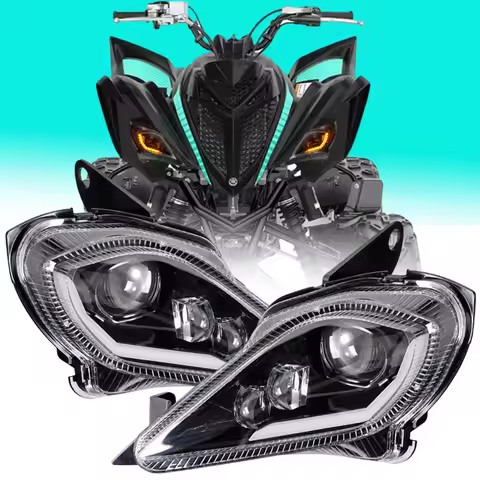 2025 HOT 1Set ATV Headlights For Yamaha Raptor 700 350 250 YFZ 450R 450X Wolverine 450 350 Headlight