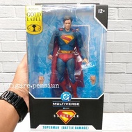 DC MULTIVERSE MCFARLANE TOYS GOLD LABEL SUPERMAN MOVIE 2025 DAVID CORENSWET BATTLE DAMAGE ACTION FIG