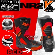 Latest NR2 road race motorcycle boots safety racing shoes