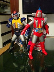 [未剪吊牌 注意內文] BANDAI 宇宙鐵人 天地雙龍 膠魂 天龍俠 地龍俠 Soul of Soft Vinyl Figure Volume 16 17 Skysel Groundsei Die-