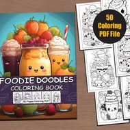 [PDF] Foodie Doodle Coloring Book