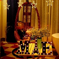 Led Letters Black Lights 26 Alphabet Black Decorative Marquee Lamps for Wedding Birthday Party