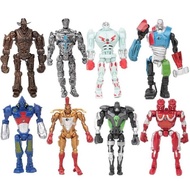 Pelikula 8Pcs 13Cm Real Steel Zeus Atom Midas Adam Raider Robot Noisy Boy Action Figure Model Toy