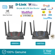 D-Link DWR-M955X DWR-M975X Sim Card 4G LTE Cat6 AX1500 Wifi 6 Wireless Router Unlimited Modified