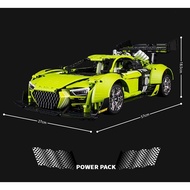 Compatible with Lego K box, Audi R8 building blocks, remote control sports cars, assembly toys for b