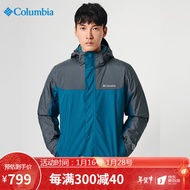 哥伦比亚（Columbia）三合一休闲服 男户外冬季热能保暖650蓬羽绒内胆防水可拆卸夹克外套 PM1339 489 S