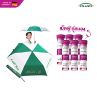 [6 หลอด+ร่ม] วิตามินเม็ดฟู่ Atlanta Cyncobal Vitamin B12 600 mcg. 15 เม็ด สมองและระบบประสาท