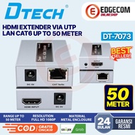 DTECH HDMI Extender Over Via UTP LAN CAT6 up to 50 Meters 1080p60hz DT-7073