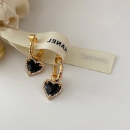 925 Diamond Heart Earring