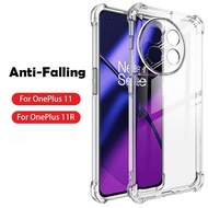 Casing For OnePlus 11 11R 10T 10R 10 9 9R 9RT 8T 8 Pro 5G Transparent Flexible Lens Protect Airbag Shockproof TPU Cover OnePlus11 OnePlus10 OnePlus9 OnePlus8 OnePlus11R
