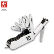 Zwilling กรรไกรตัดเล็บมัลติฟังก์ชั่พับเก็บพวงกุญแจแบบพกพา ที่แขวนออกแบบกรรไกรตัดเล็บกลางแจ้ง