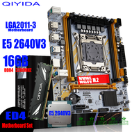 Kkde ชุด X99 Qiyida Moederbord พบข้อมูล LGA2011-3 Xeon E5 2640 V3 Cpu 16Gb 3200Mhz Ddr4 Reg Ecc M-ATX Nvme M.2