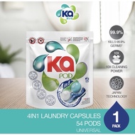 SG Ready stocks! KA 4-in-1 Laundry Detergent Capsules Refill Pack (54Pcs) / Laundry Pods