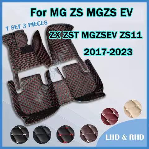 Leather Car Floor Mats For MG ZS 2022 2023 MGZS EV 2020 MG ZX ZST MGZSEV ZS11 2021 2019 Anti-slip Ru